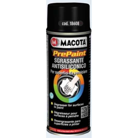 Bomboletta spray Macota Prepaint sgrassante antisiliconico ml. 400