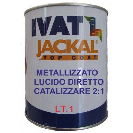 Vernice metallizzata acrilica a lucido diretto Ivat 2K lt. 1