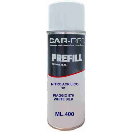 Bomboletta spray  1K smalto nitro acrilico  Piaggio 576 white silk