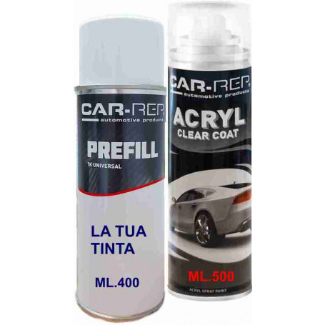 Bomboletta spray per il ritocco auto (Kit base + trasparente ml.500)