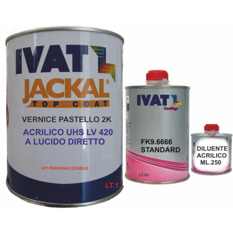 PIAGGIO 879 KIT Vernice pastello acrilica a lucido diretto Ivat LV 420 lt. 1+CAT. E DIL.