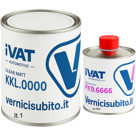 Trasparente opaco kjl.0000 lt.1  CLEAR MATT+CATALIZZATORE ML.500