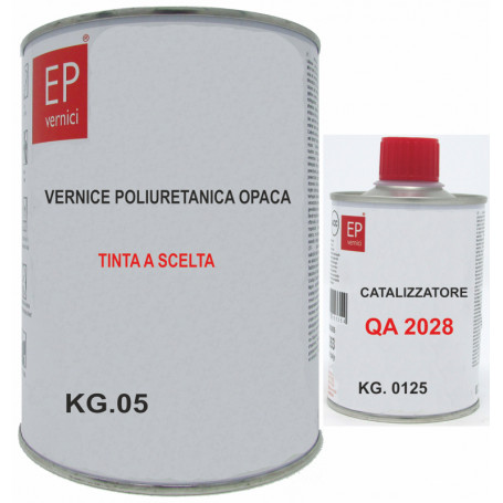 copy of Smalto poliacrilico Caldart 224 Tecnopur Nero Opaco con Catalizzatore Kg. 1 + g. 250