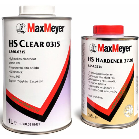 Kit Trasparente HS MaxMeyer 0315 + Catalizzatore 2720 | Vernicisubito 1L + 0,5L