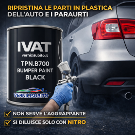 Vernice acrilica per plastiche Bumper paint black lt.1