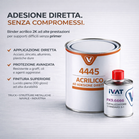 KJL 4445 vernice ad alta adesione 2k 3:1 kg.1 + catalizzatore