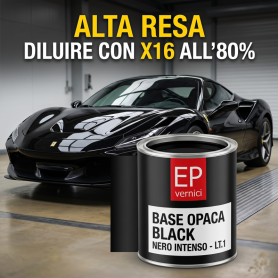 Vernice Base Nero Opaco Caldart per Tuning auto lt. 1