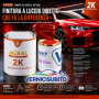 MOTO GUZZI 8076 AMARANTO  KIT Vernice pastello acrilica a lucido diretto Ivat LV 420 lt. 1