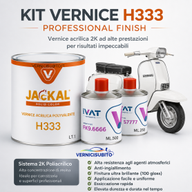 LAMBRETTA 8028 KIT vernice acrilica  IVAT 333 HS 2:1 +cat.re + diluente