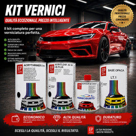 KIT VERNICE ACRILICA FIAT 891B NERO PROVOCATORE