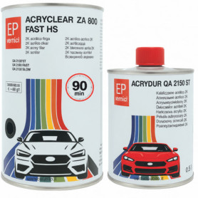 Kit trasparente HS FAST ZA 800 con catalizzatore lt.1+500 Essicca in 90 minuti