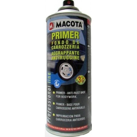 Bomboletta spray Macota Primer fondo da carrozzeria aggrappante antiruggine Bianco ml. 400