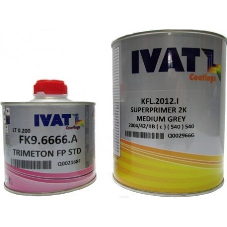 Superprimer Ivat 2K KFL.2012.I Medium Grey con catalizzatore lt. 1