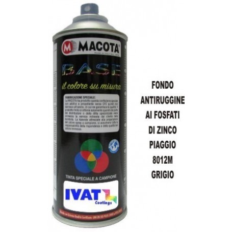 Bomboletta spray Fondo Antiruggine Grigio 8012M ML.400