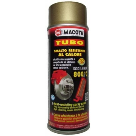 Bomboletta spray Macota Tubo vernice alta temperatura Bianco ml. 400