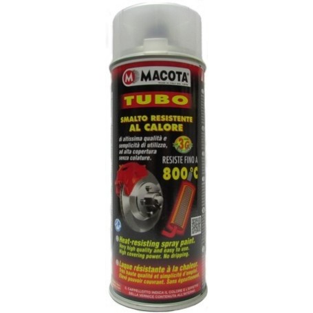 Bomboletta spray Macota Tubo vernice alta temperatura Trasparente ml. 400