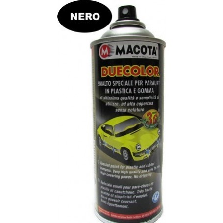 Bomboletta spray   per paraurti in plastica e gomma nero ml. 400 Macota Duecolor  02093