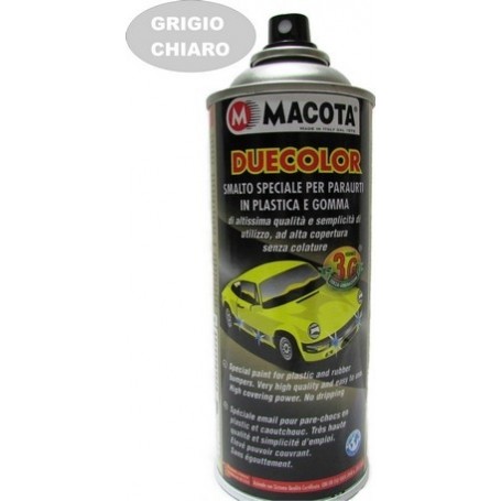 Bomboletta spray   per paraurti in plastica e gomma grigio ch. ml. 400 Macota Duecolor  02090