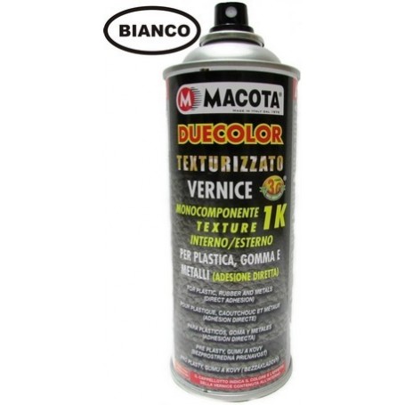 Bomboletta spray   per paraurti in plastica e gomma bianco text  ml. 400 Macota Duecolor  02095