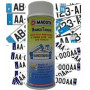Bomboletta spray Macota Bianco Targhe per targhe auto e moto ml. 400