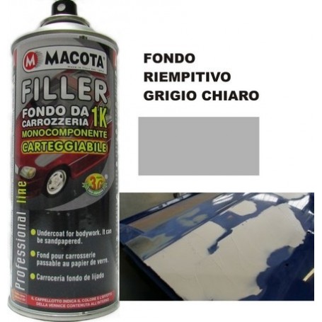 Bomboletta spray Macota Filler fondo da carrozzeria carteggiabile ml. 400