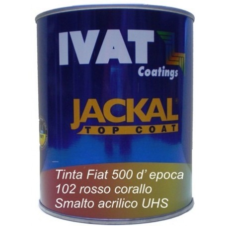 Smalto pastello tinta Fiat 102 Rosso Corallo lt. 1