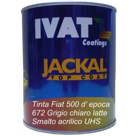 Smalto pastello tinta Fiat 672 Grigio Chiaro Latte lt. 1